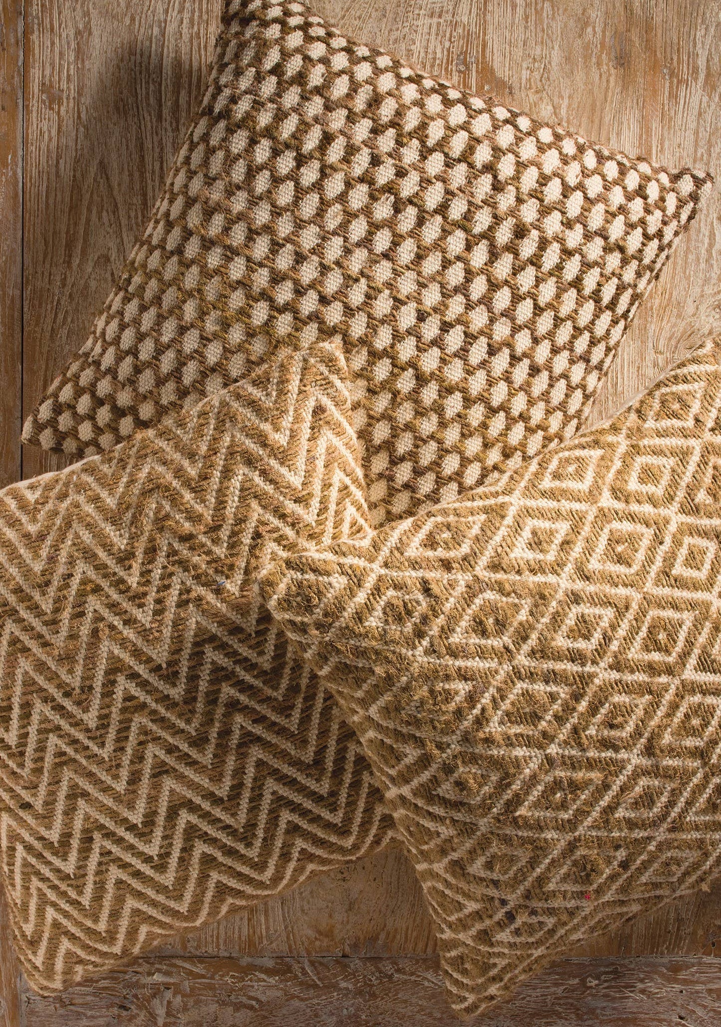 Woven Cotton Cushion Cover, 45 X 45cm: Design A(DA)
