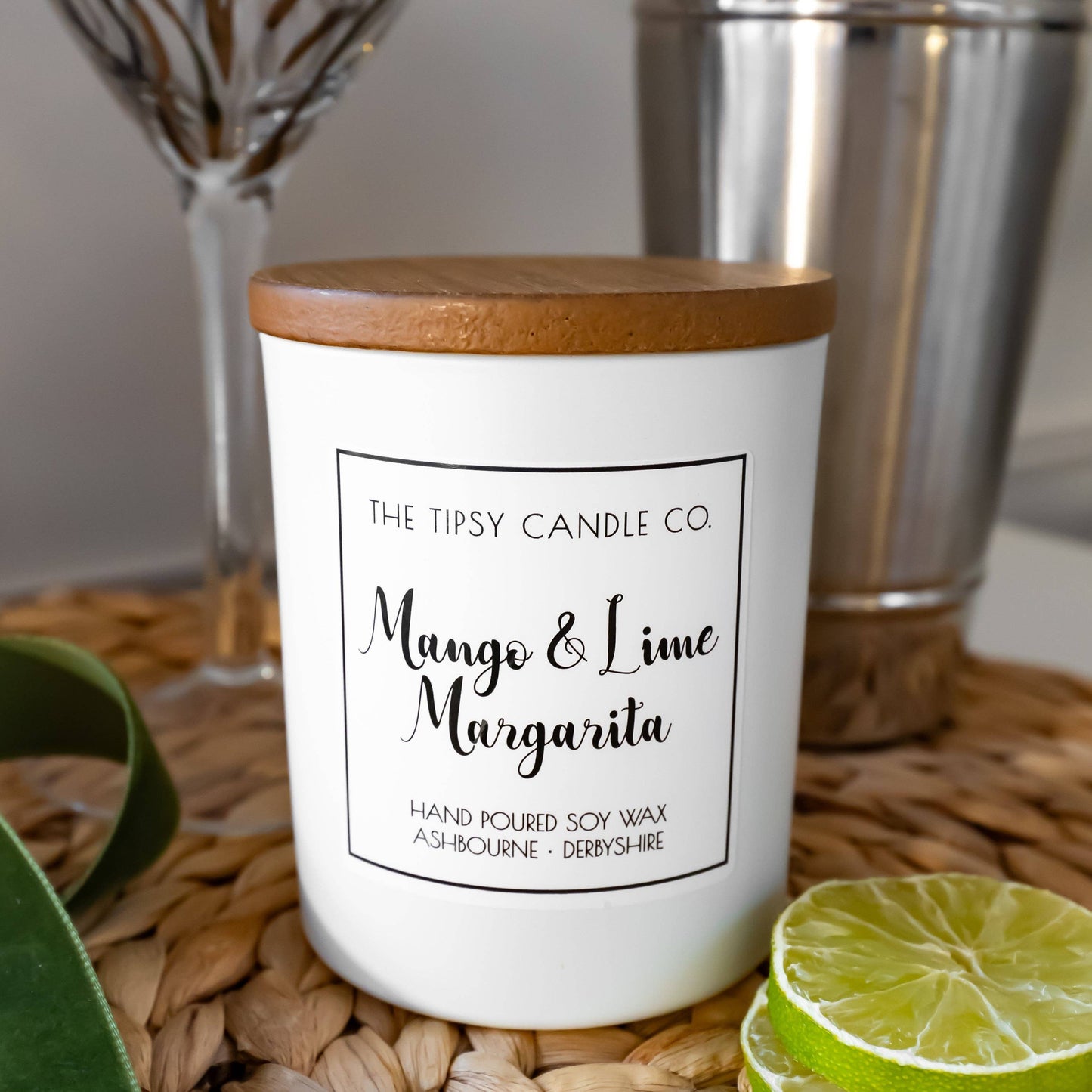 Mango & Lime Margarita candle: 180ml Amber Glass Jar