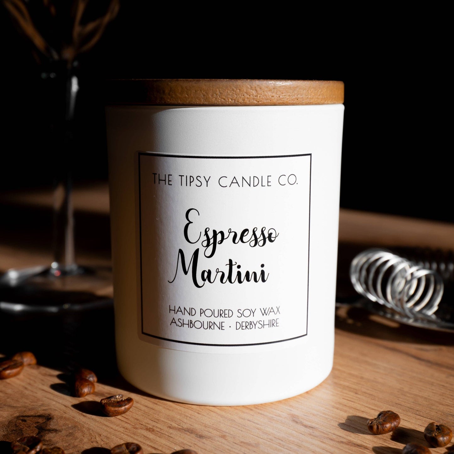 Espresso Martini candle: 180ml Amber Glass Jar