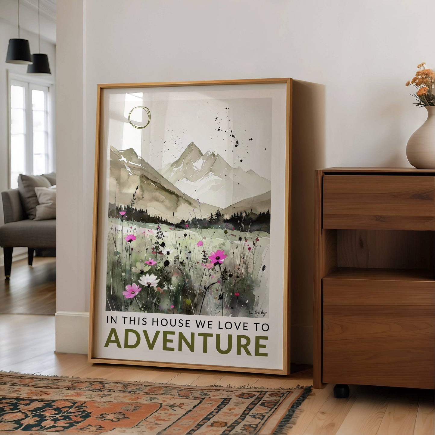 Adventure Print - In This House We Love To Adventure: A4